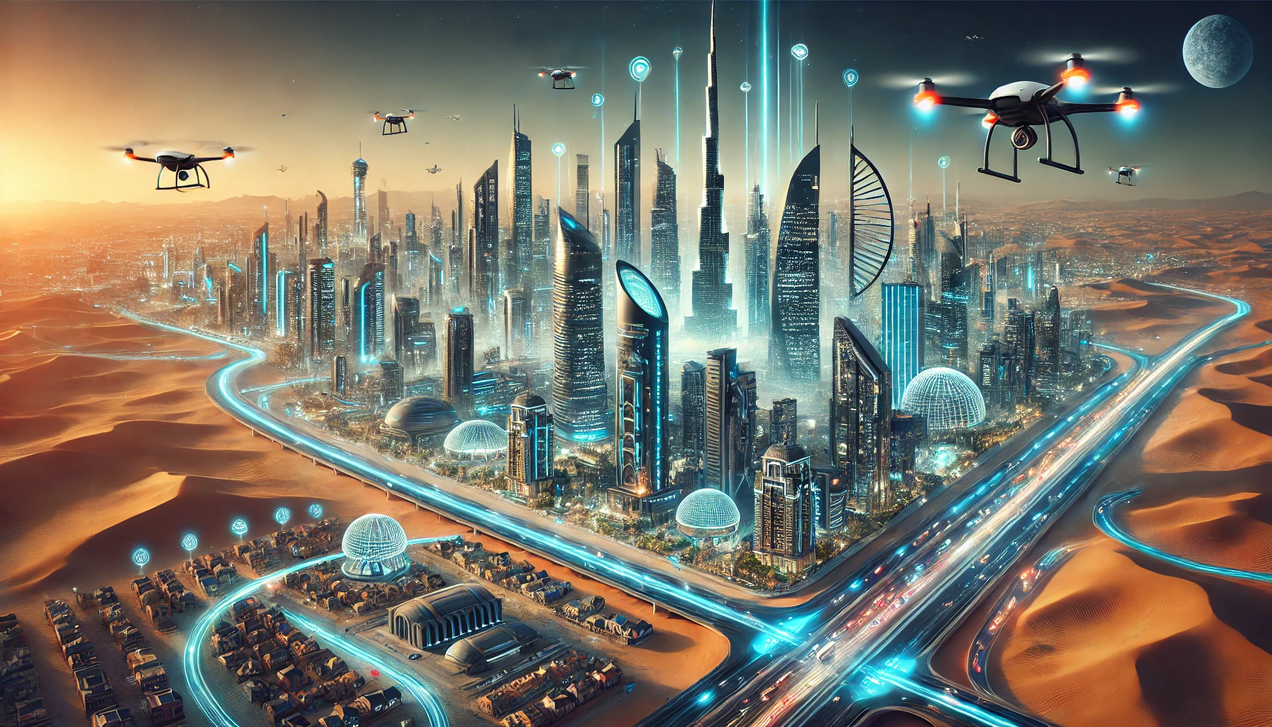 الشرق الأوسط يبتكر: صعود المدن الذكية في عام 2024